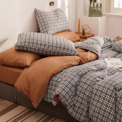 Striped Plaid Bedding 4 Piece Set