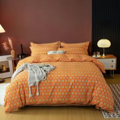 Thickened Cotton Polished 4 Piece Bed Sheet Set