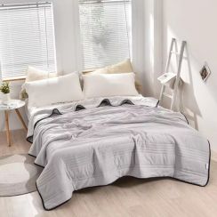 10 Pcs Summer Solid Colour Washed Cotton Thin Air Conditioning Quilt