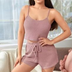 3 Sets Summer V Neck Camisole Pyjama Sets